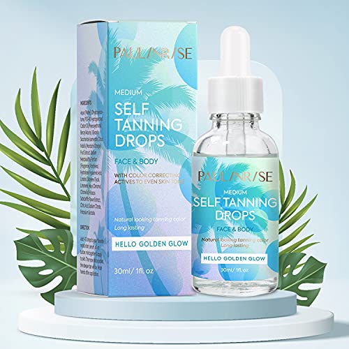 Self-Tanning Drops – Professional Self Tanner for Face and Body – Hello Golde...