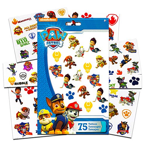 PAW Patrol Tattoos (75 Temporary Tattoos)