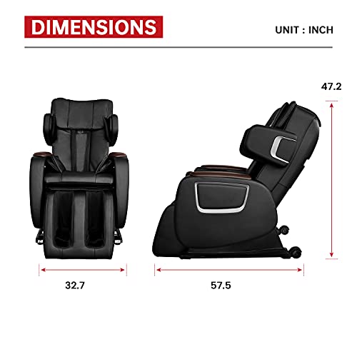 Massage Chair,Zero Gravity Full Body Electric Shiatsu Massage Chair Recliner ...