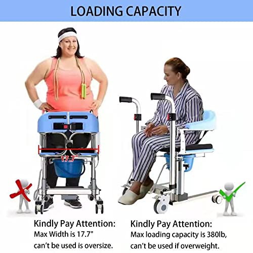 PAYRFV Upgraded Patient Lift Wheelchair for Home, Double Hydraulic Patient Li...