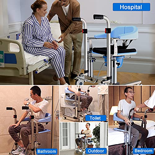 PAYRFV Upgraded Patient Lift Wheelchair for Home, Double Hydraulic Patient Li...