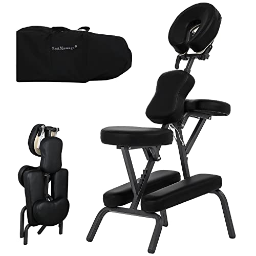 Portable Massage Chairs Tattoo Chair 4 Inch Thick Sponge Height Adjustable Ma...
