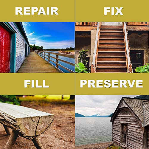 PC Products PC-Woody Wood Repair Epoxy Paste, Two-Part 48 oz in Two Cans, Tan...