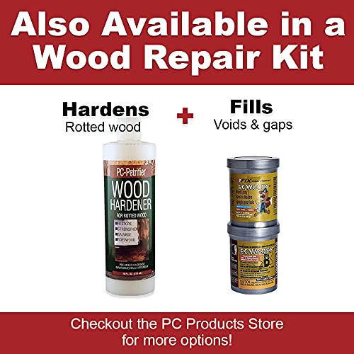 PC Products PC-Woody Wood Repair Epoxy Paste, Two-Part 48 oz in Two Cans, Tan...