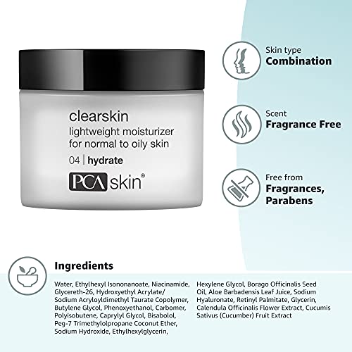 PCA SKIN Clearskin Lightweight Face Moisturizer - Hydrating Daily Facial Crea...