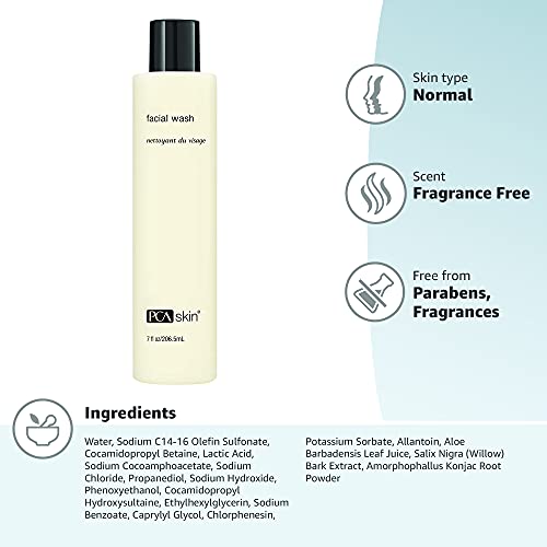 PCA SKIN Gentle Hydrating Face Wash - Oil-Free Daily Foaming Facial Cleanser ...