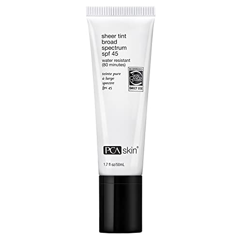 PCA SKIN Sheer Tint Broad Spectrum SPF 45 - Universally-Tinted Water-Resistan...