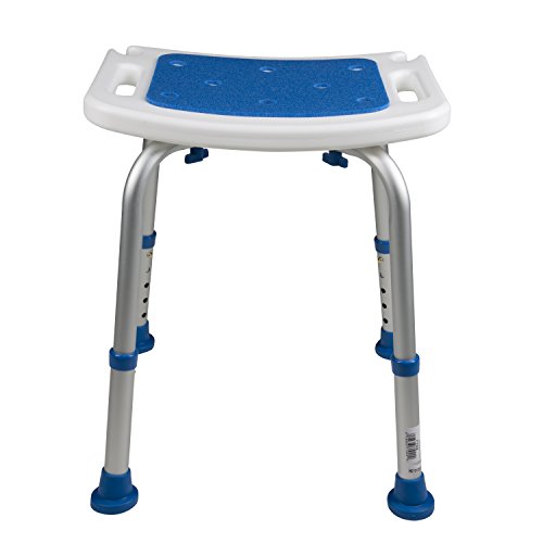 PCP Bathroom Bench Shower Chair Safety Seat, Adjustable Grip Traction, Portab...
