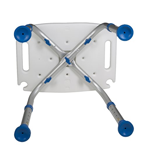 PCP Bathroom Bench Shower Chair Safety Seat, Adjustable Grip Traction, Portab...