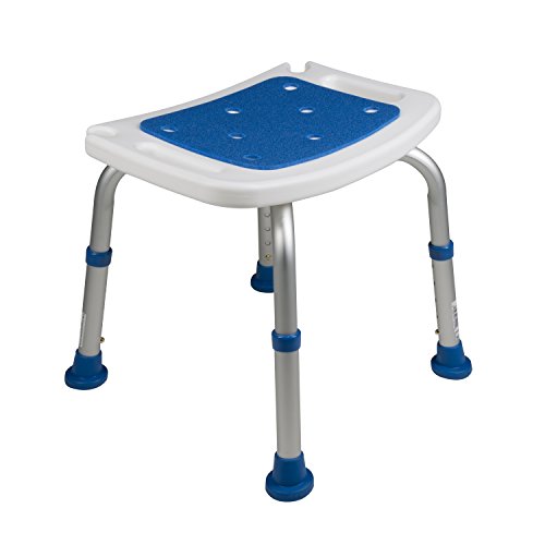 PCP Bathroom Bench Shower Chair Safety Seat, Adjustable Grip Traction, Portab...