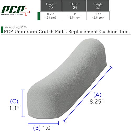 Underarm Crutch Pads, Replacment Cushion Tops