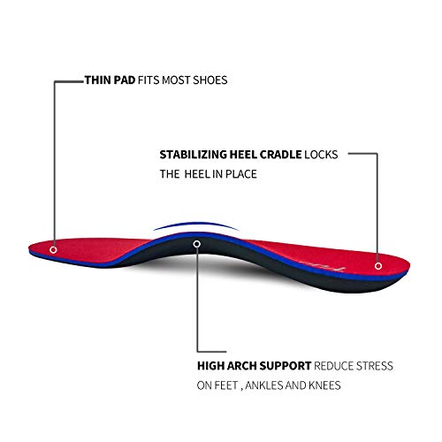 PCSsole Orthotic Arch Support Shoe Inserts Insoles for Flat Feet,Feet Pain,Pl...