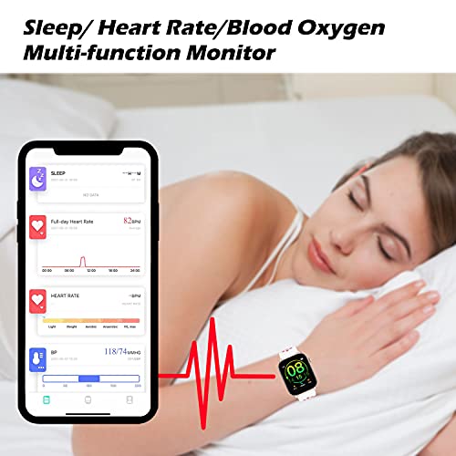 2021 New Smart Watch, Fitness Tracker with Heart Rate Monitor,Blood Oxygen Tr...