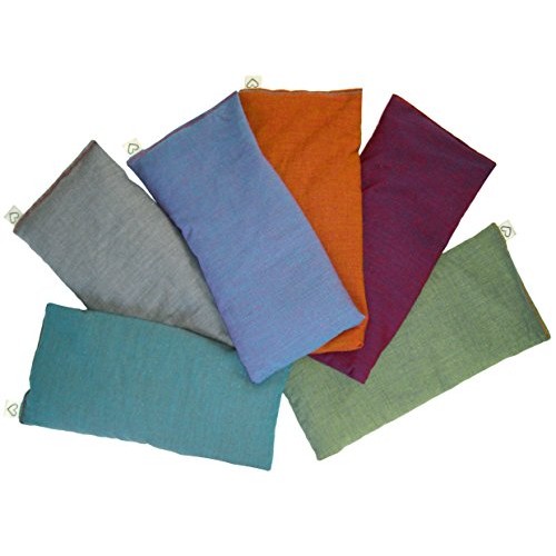 Peacegoods (6) Unscented Organic Flax Seed Eye Pillows - 4 x 8.5 - Soft & Soo...