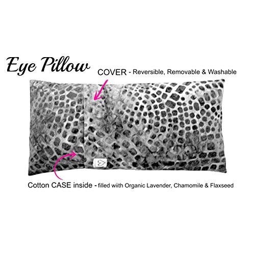 Peacegoods Eye Pillow Gift Set - Unscented Flax Eye Pillow w/Cover - Soft Cot...