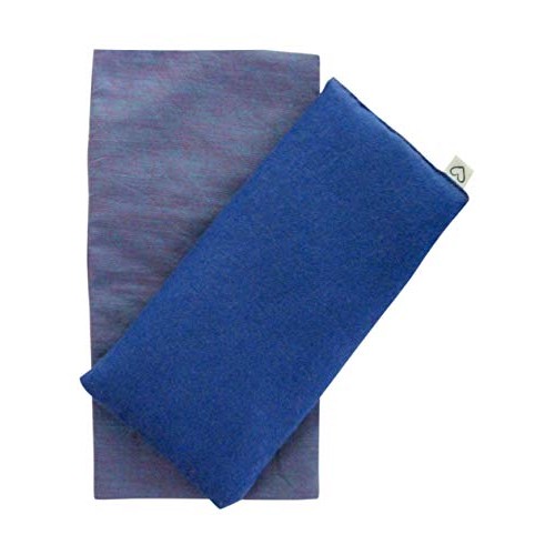 Peacegoods Eye Pillow Gift Set - Unscented Flax Eye Pillow w/Cover - Soft Cot...