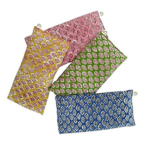 Peacegoods Scented Eye Pillows - Pack of (4) - Soft Cotton 4 x 8.5 - Organic ...