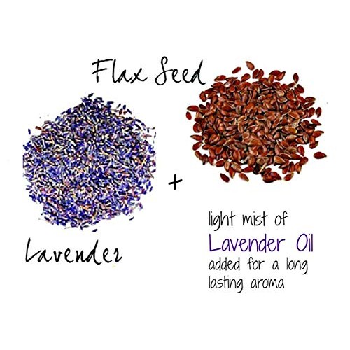 Peacegoods SCENTED Lavender Flax Seed Eye Pillow - 4 x 8.5 - Soft & Soothing ...