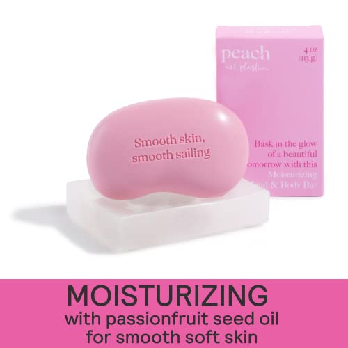 Peach not Plastic Bar Soap | Moisturizing Hand & Body Soap | Passionfruit See...