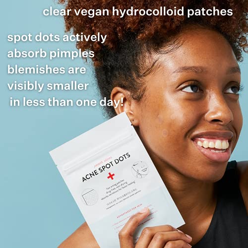 Peach Slices Acne Spot Dots | Clear Hydrocolloid Acne Pimple Patch for Zits a...