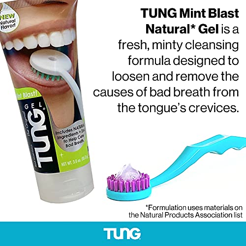 Peak Essentials | Tongue Scraper | Mint Blast - Natural TUNG Gel Kit | Tongue...
