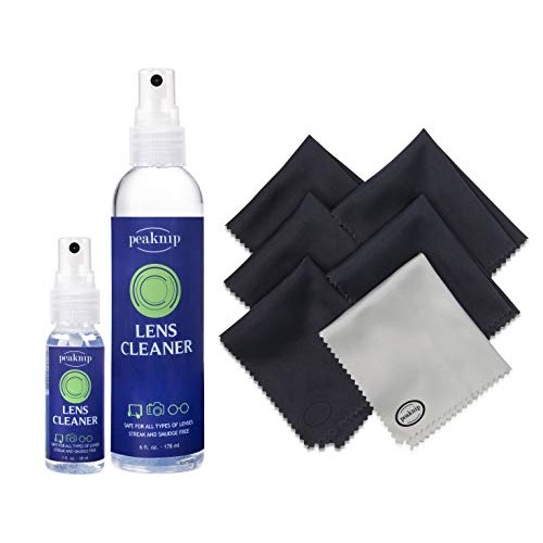 Eyeglass Lens Cleaner Kit - 6 oz. Spray Bottle and 1 oz. Travel Spray Bottle ...