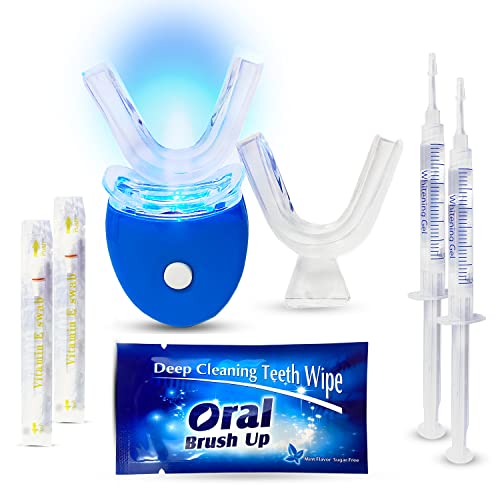 MagicBrite Complete Teeth Whitening Kit at Home Whitener - LED Light, 35% Car...