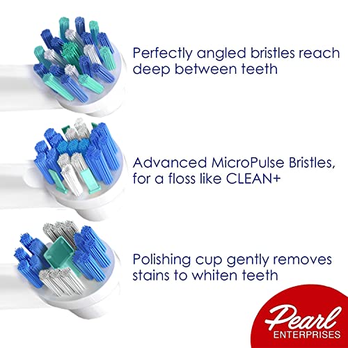Pearl Enterprises Replacement Toothbrush Heads for Oral B- 12 PK Electric Too...