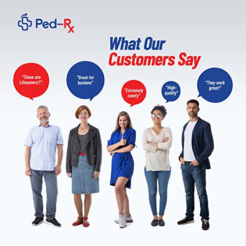 Ped-Rx Bunion Corrector for Women and Men - Complete 8 Piece Set Includes: Bu...