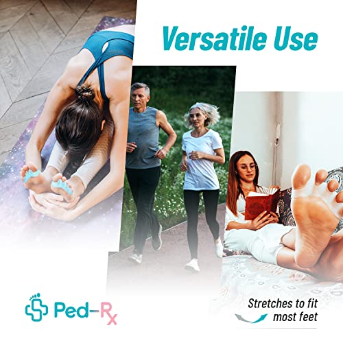 Ped-Rx Toe Separators - Toe Stretchers - To Straighten Overlapping Toes, Croo...