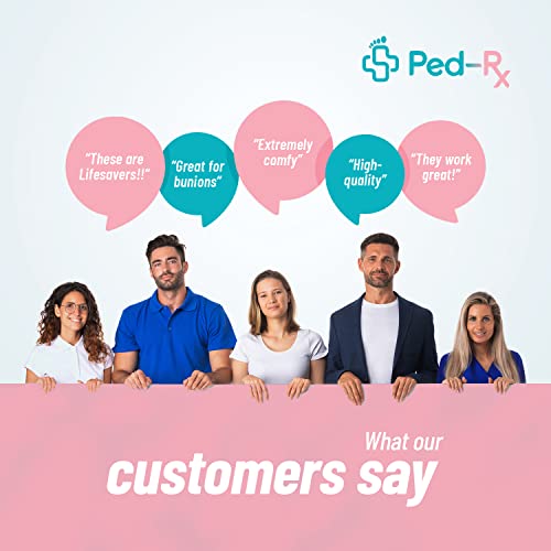 Ped-Rx Toe Separators - Toe Stretchers - To Straighten Overlapping Toes, Croo...