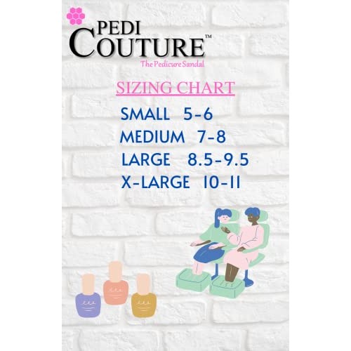 Pedi Couture Pedicure Toe Separators Pedicure Sandals for Women - Comfy, Ligh...