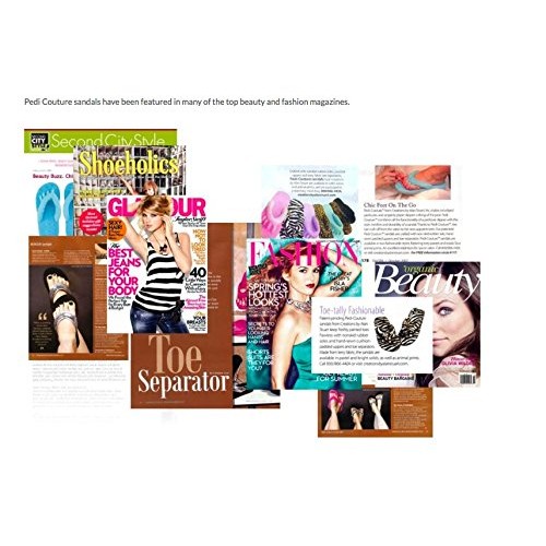 Pedi Couture Women's Spa Pedicure Toe Separator Slippers/Sandals- For Use at ...