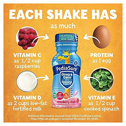 PediaSure Grow & Gain with Immune Support, Kids Protein Shake, 27 Vitamins an...