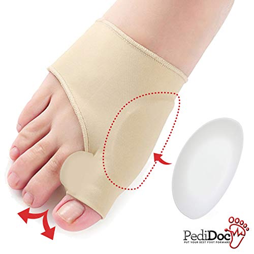 PediDoc™ Bunion Corrector – Bunion Relief Sleeves Bunion Pads Brace Cushions ...