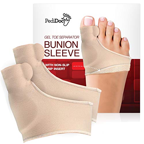 PediDoc™ Bunion Corrector – Bunion Relief Sleeves Bunion Pads Brace Cushions ...