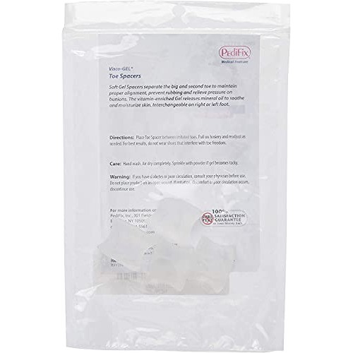 Pedifix Gel Smart Visco-gel Toe Spreaders - 1126 - Medium (4 Pack)