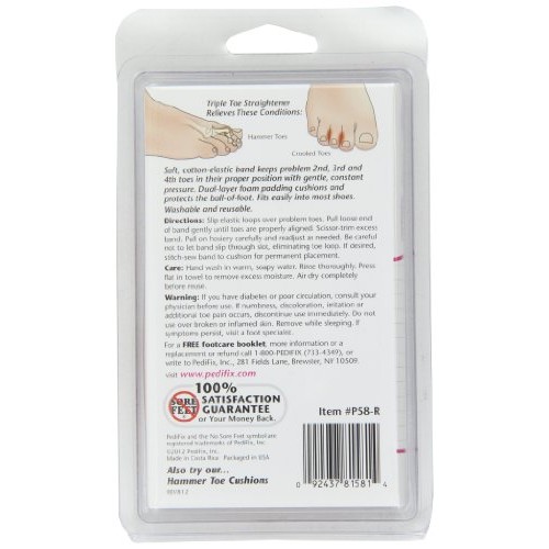 PediFix Triple Toe Straightener, Right Foot