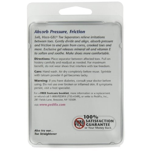 PediFix Visco-gel Toe Separators, Large, 2 Count