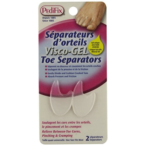Pedifix Visco-GEL Toe Separators, Large - P31L - One pack of 2