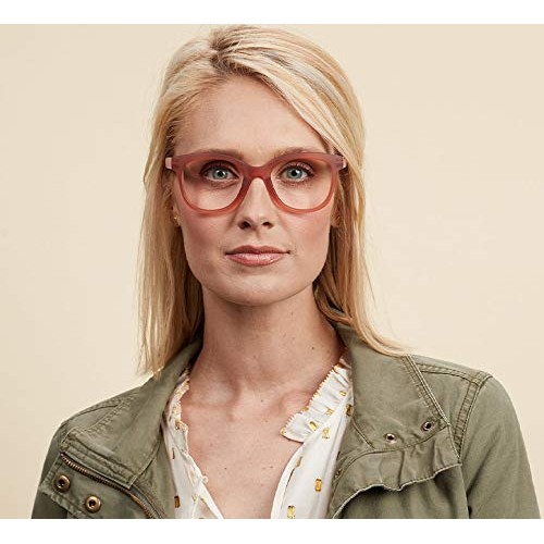 Peepers by PeeperSpecs Women's Brocade Square Blue Light Blocking Reading Gla...