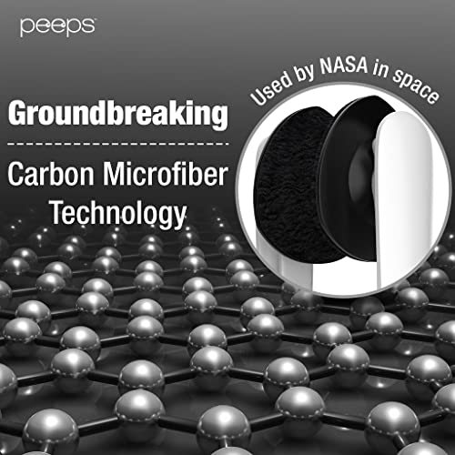 CarbonKlean Peeps Eyeglass Lens Cleaner - Efficient and Durable Carbon Microf...
