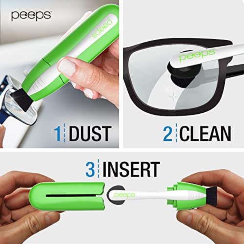 CarbonKlean Peeps Eyeglass Lens Cleaner - Efficient and Durable Carbon Microf...