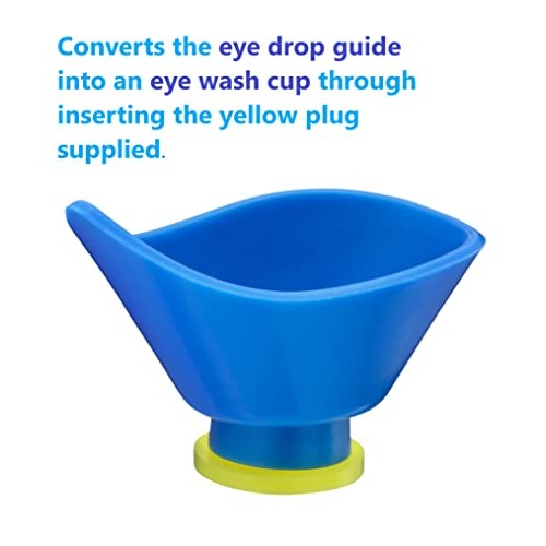 Peermax Drop Right 2 in 1 | Eye Drop Guide + Wash Cup | Works with Most Eye D...