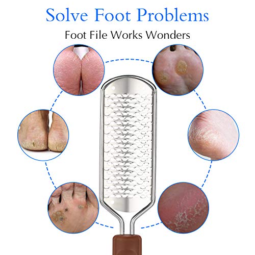 Professional Pedicure Foot File, Colossal Stainless Steel Detachable Foot Scr...