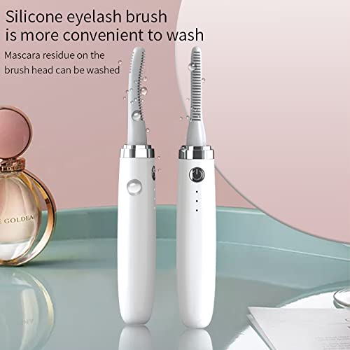 PEIPAI Rechargeable Heated Eyelash Curler, USB Silicone Comb Eyelash Curler Q...
