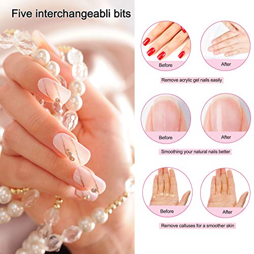 Nail Drill - Professional Nail Drill Machine 25000 rpm Electric Nail Drill fo...