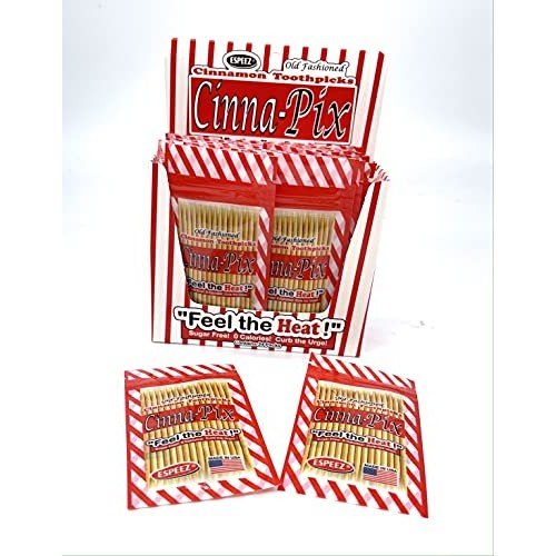 PKM Candies - All Natural Cinna-Pix All Natural Cinnamon Toothpicks Espeez (C...