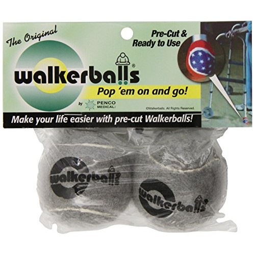 Penco Pwb0012gr Walker Balls, Gray, 2count (Pack of 12)