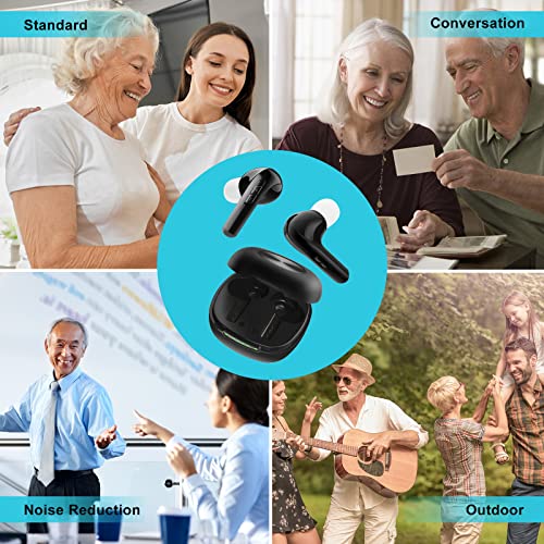 2022 Hearing Aids for Seniors with Noise Cancelling, Rechargeable Hearing Amp...